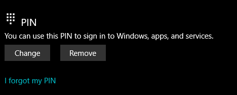 Unclock Windows 10 using PIN