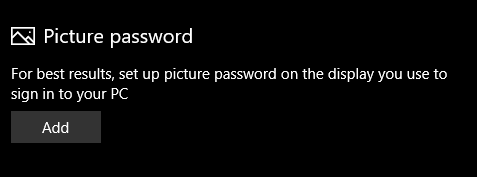 Unclock Windows 10 using picture password