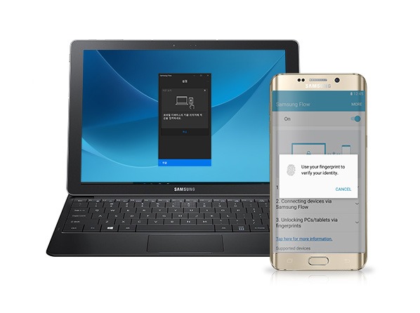 unlock windows 10 with samsung flow