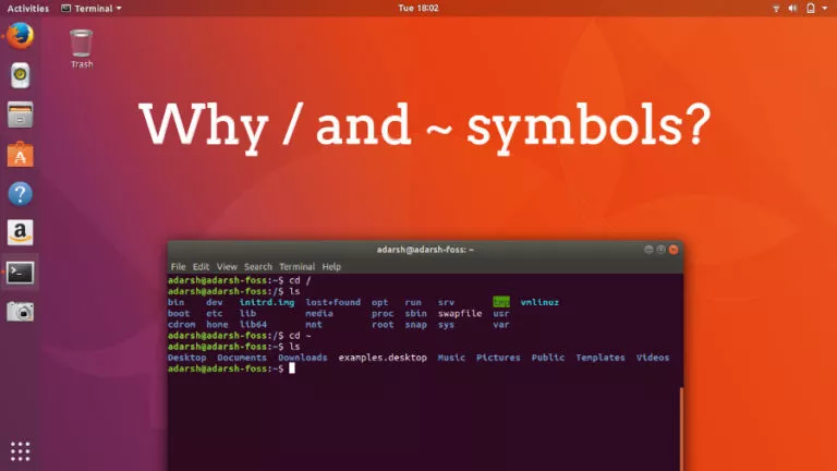 ~ For Home And / For Root Directories In Linux And Mac: Why Were These Symbols Chosen?