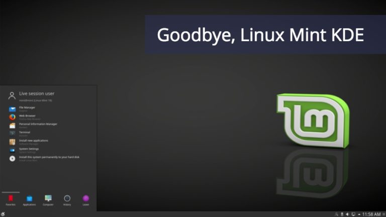 linux mint kde rip