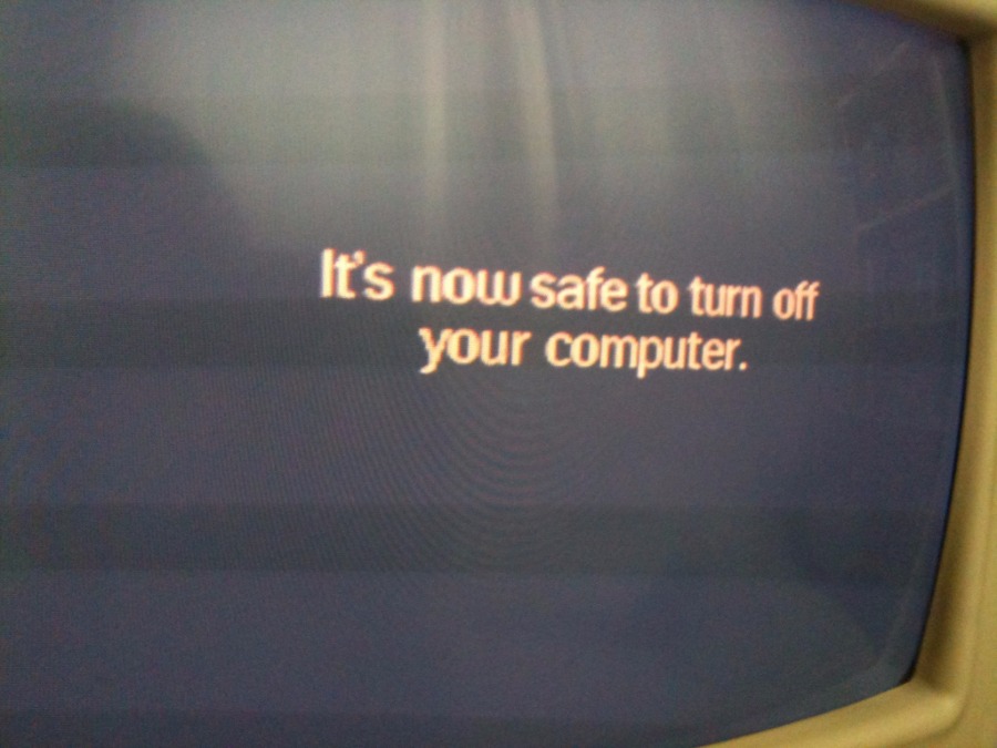 Your computer was. It's safe to turn off your Computer. It's Now safe to turn off your Computer. Windows XP its Now safe to turn off your Computer. It's safe Now.