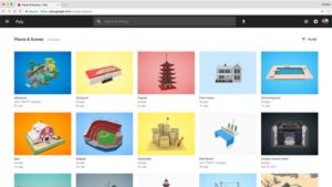 Google Poly 3D sharing community