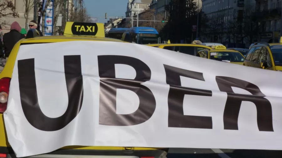 Protest Against Uber Budapest