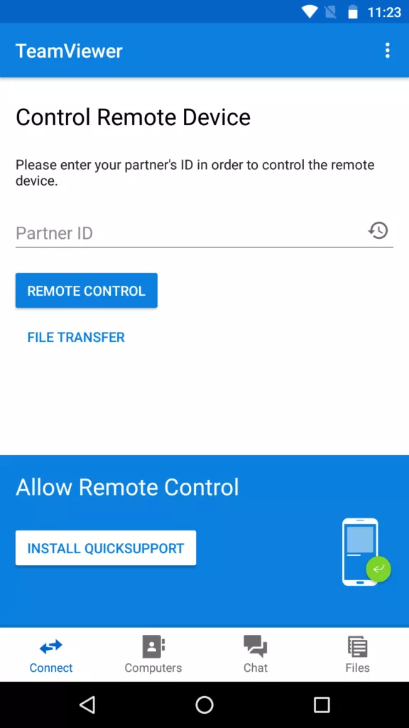 Team Viewer for remote control