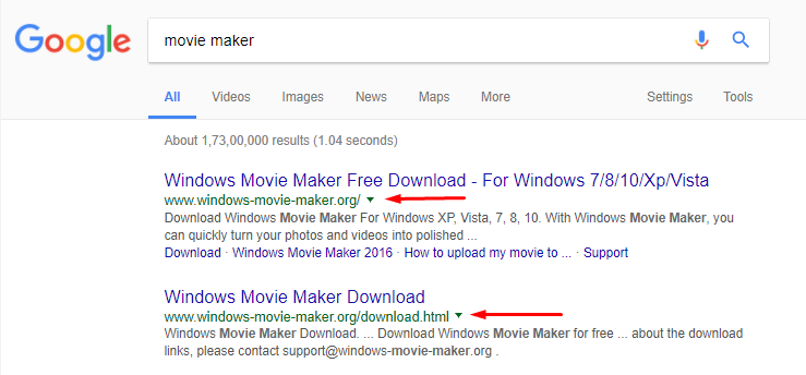 Windows Movie Maker Scam