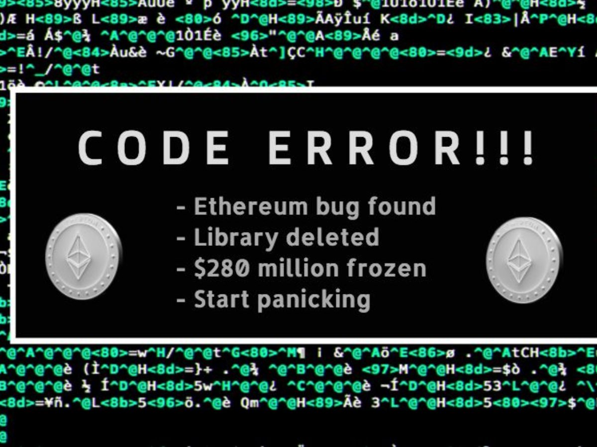 How A Developer S Coding Mistake Has Frozen 280 Million In Ethereum