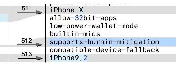 iPhone X screen burn-in
