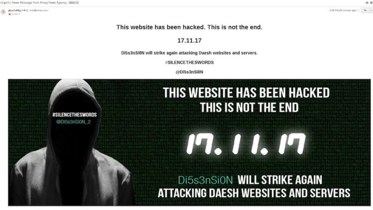 isis hacked by Di5s3nSi0N