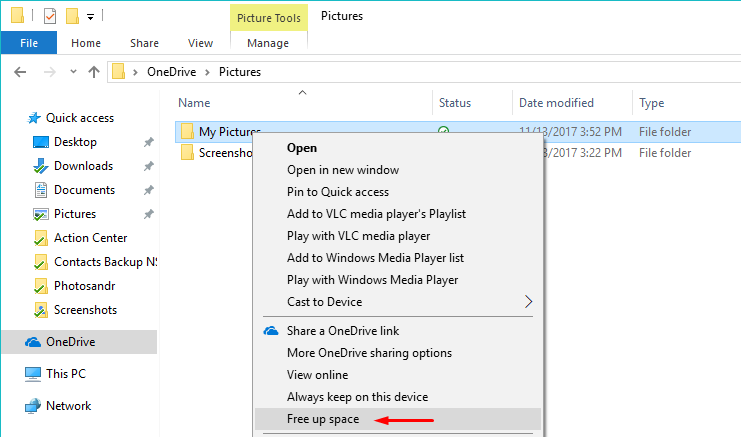 download using onedrive