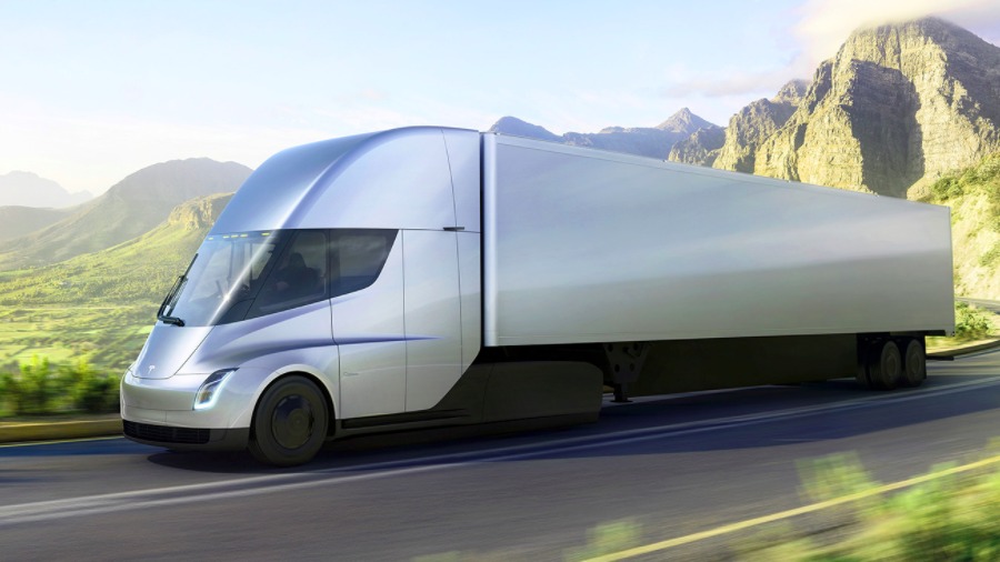 Elon Musk Launches All Electric Tesla Semi Truck And