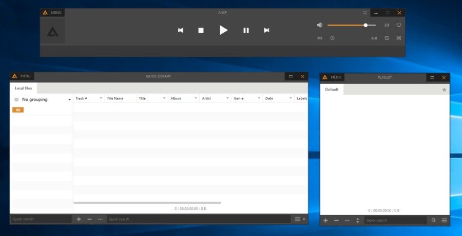 Best Audio Player Windows 10 5e AIMP