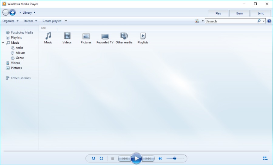Best Music Player Windows 10 9e WMP