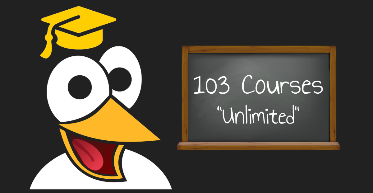 Linux Academy 103 courses annual offer