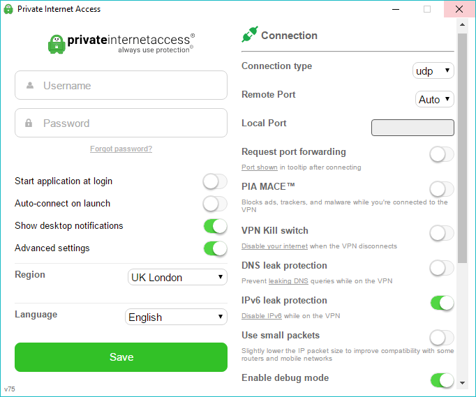 private internet access port forwarding