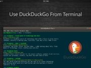 ddgr duckduckgo use from terminal