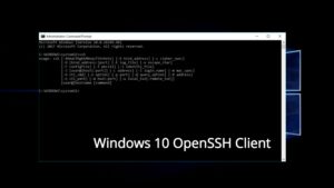 windows 10 openssh client