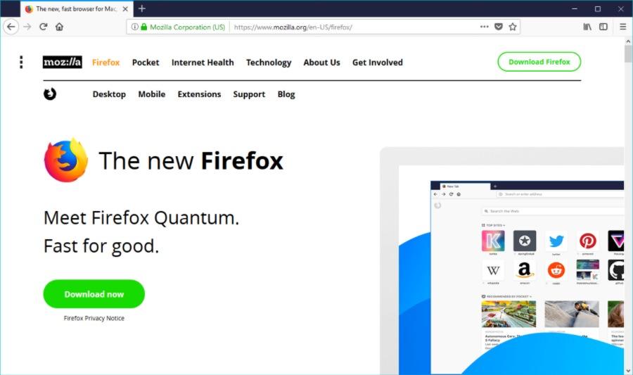 Best-Web-Browser-2018-2e-Firefox