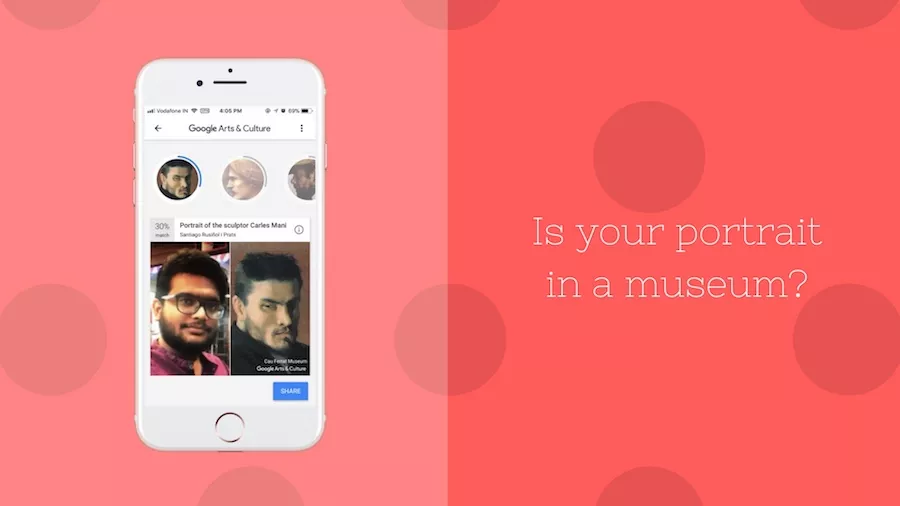 GoogleArts & Culture face match app