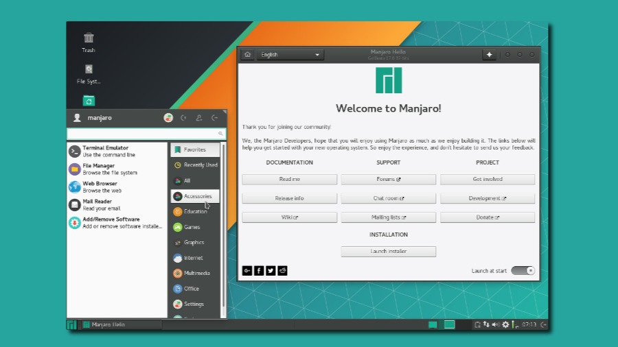 manjaro linux 2017.1.0