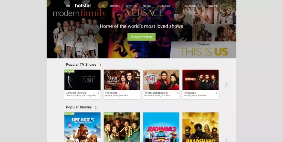 Best Streaming Services in India 3 Hotstar
