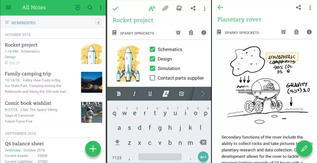 Evernote- Note taking apps for android