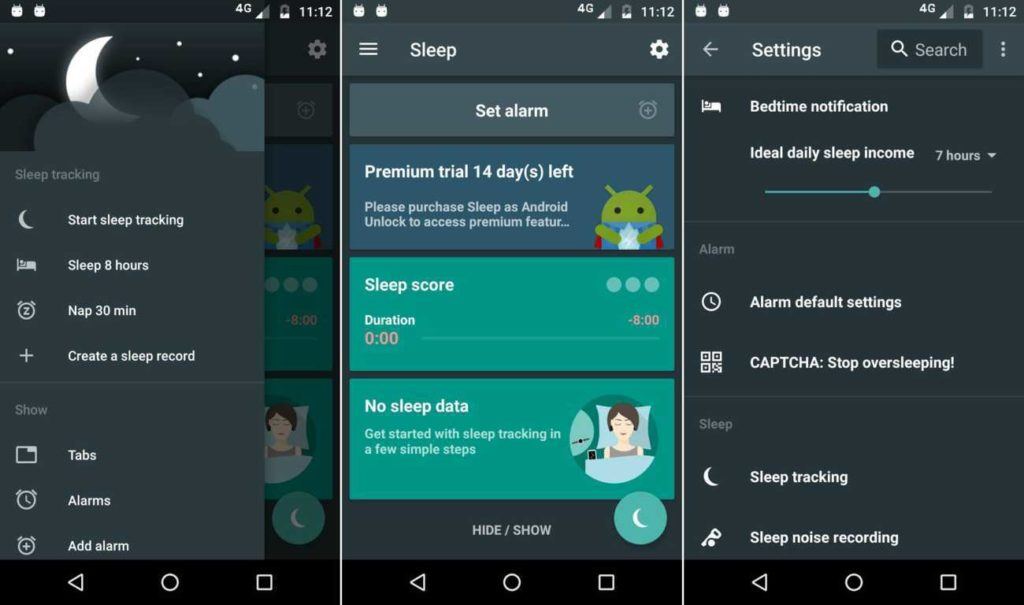 sleep tracker for android wear