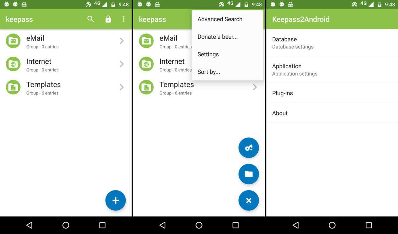 android manage passwords