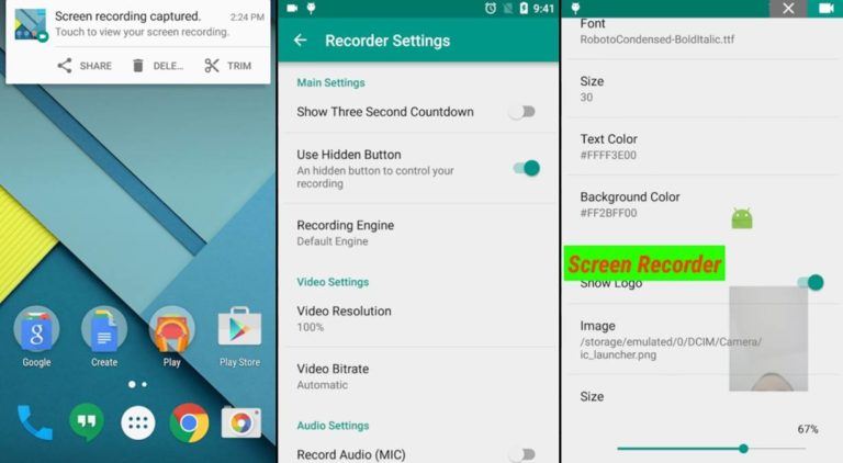 screen recorder app for android