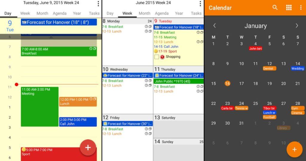 8 Best Android Calendar App List To Keep You Organized In 2018