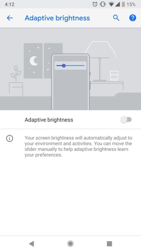 Adaptive Brightness