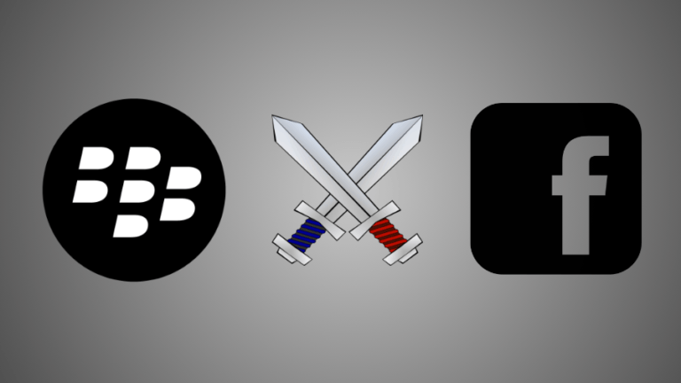 Blackberry facebook patent war messaging apps