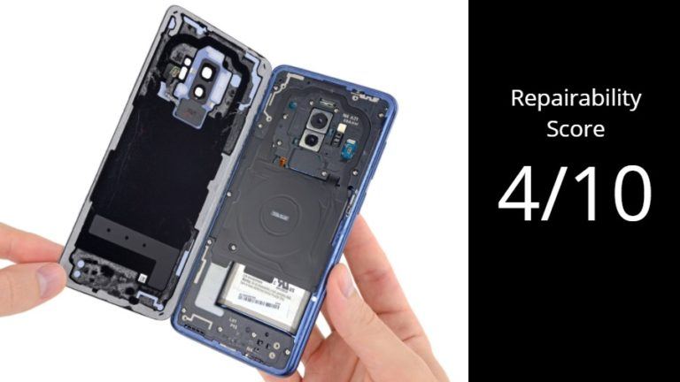 Galaxy S9 S9+ Repairability Score ifixit