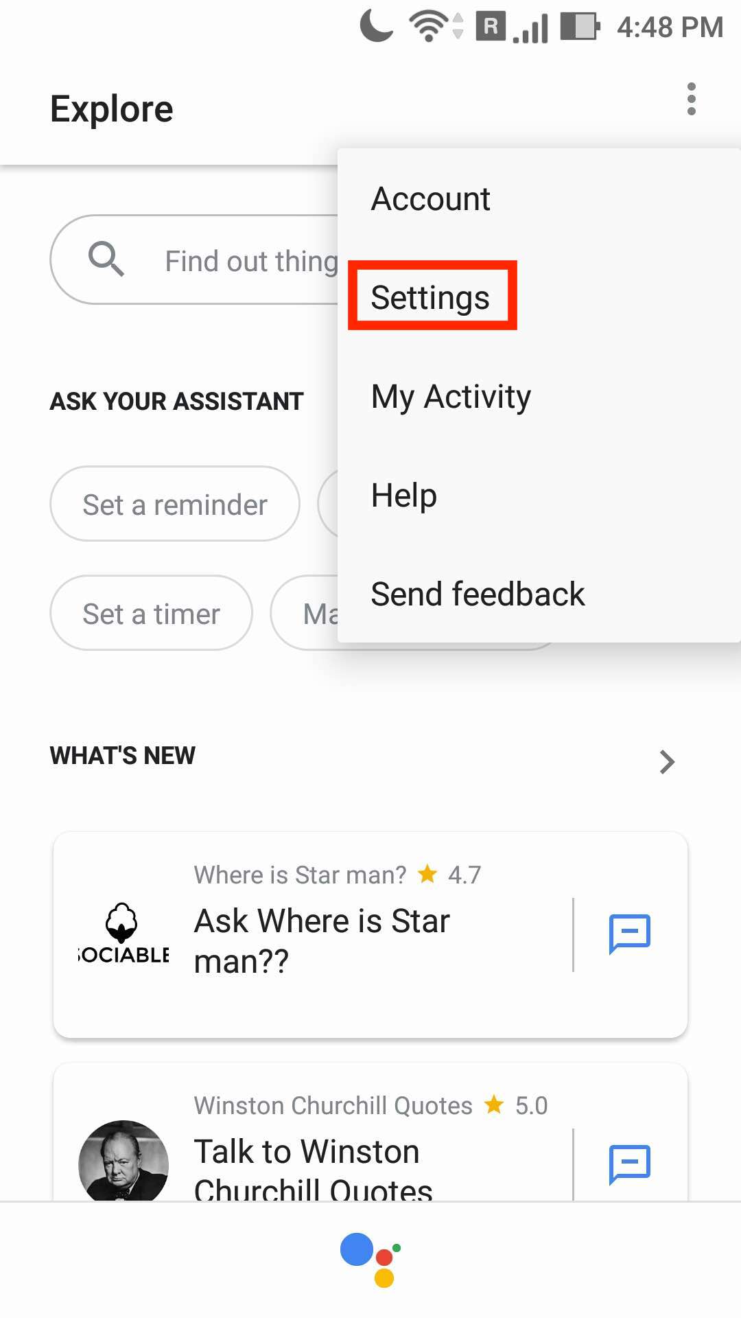 Google Assistant-Hindi Settings 1