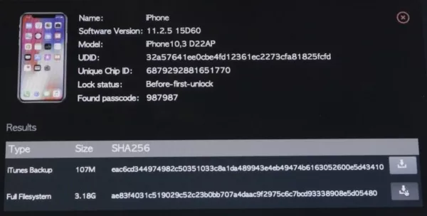 GrayKey Unlock Apple iPhone Crack Passcode 2