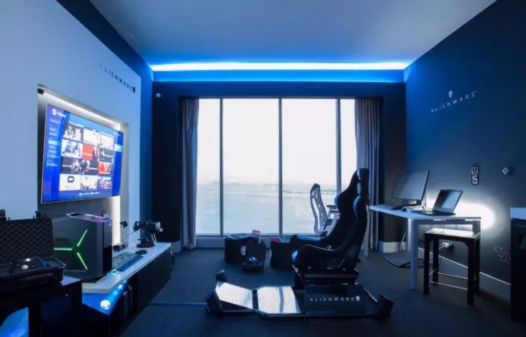 This “Alienware Hotel Room” Is Built For Gamers On Vacation