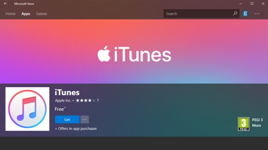 apple itunes for windows 10