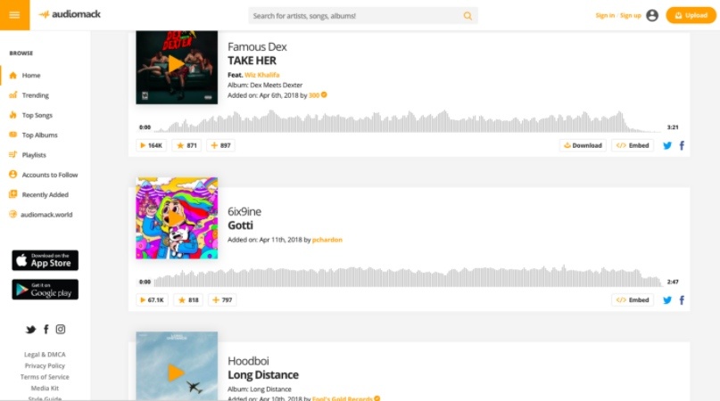 Top 10 music download sites