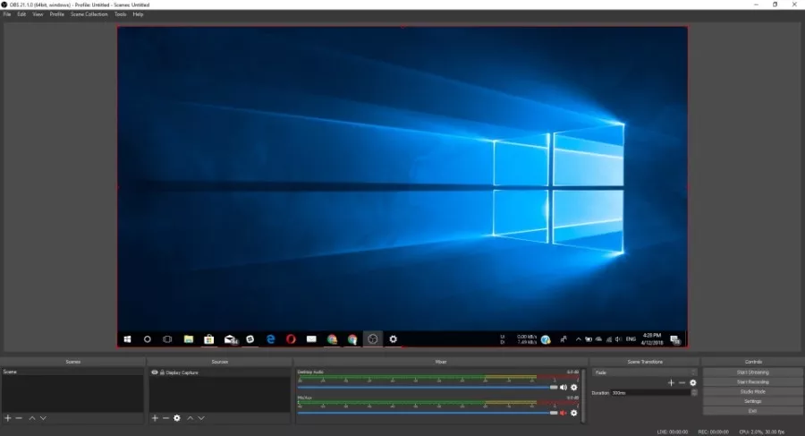 free open source video editor screen recorder windows 10