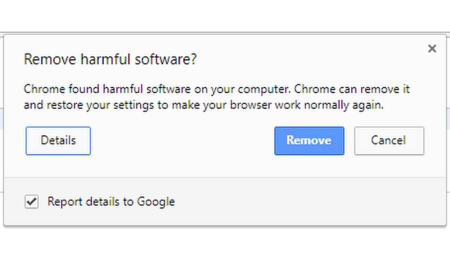 where is google chrome cleanup tool located