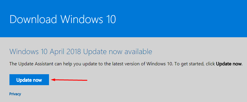 Download Windows 10 April Update Windows 10 Update Assistant