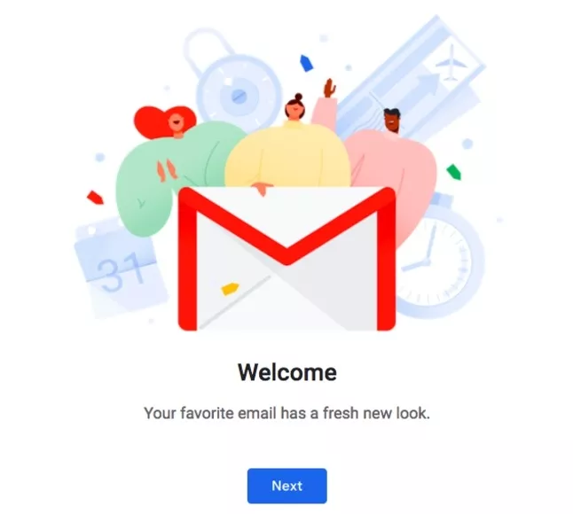 Gmail new web interface