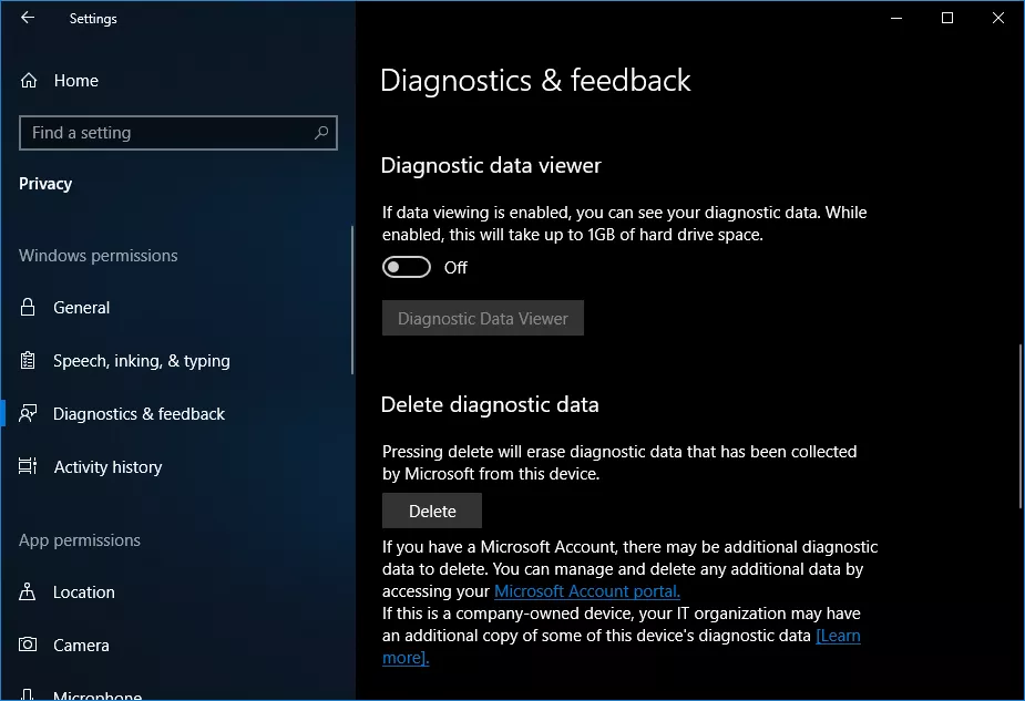 Windows 10 April 2018 Update Features 9 Diagnostic Data Viewer