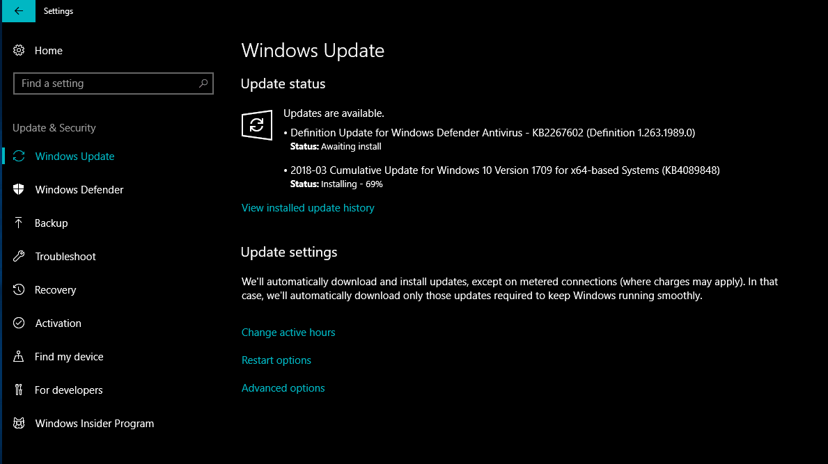 Windows 10 delay Spring Creators Update 2