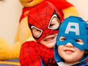 kids in superhero costume