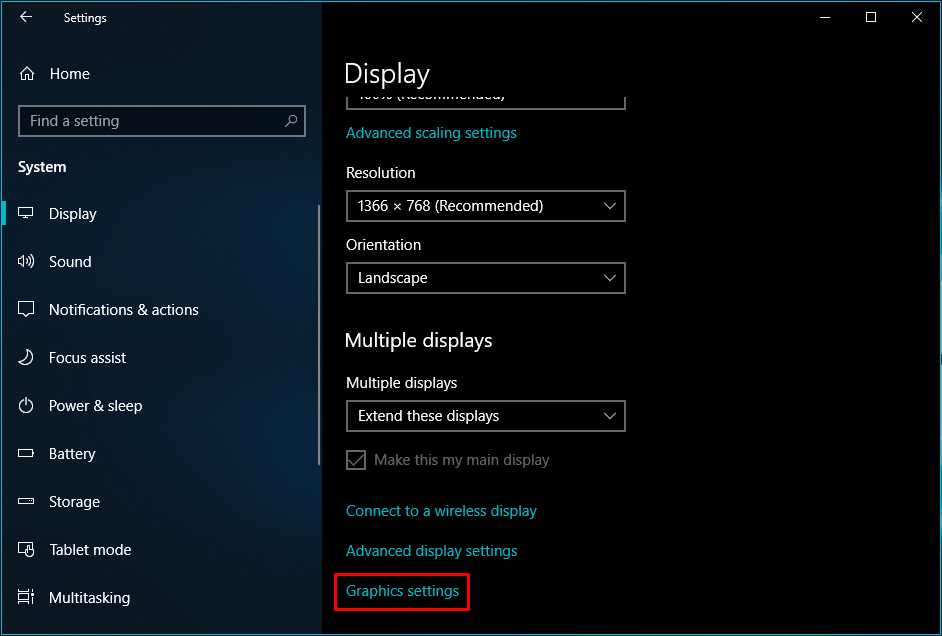 Customize GPU Settings Windows 10 1