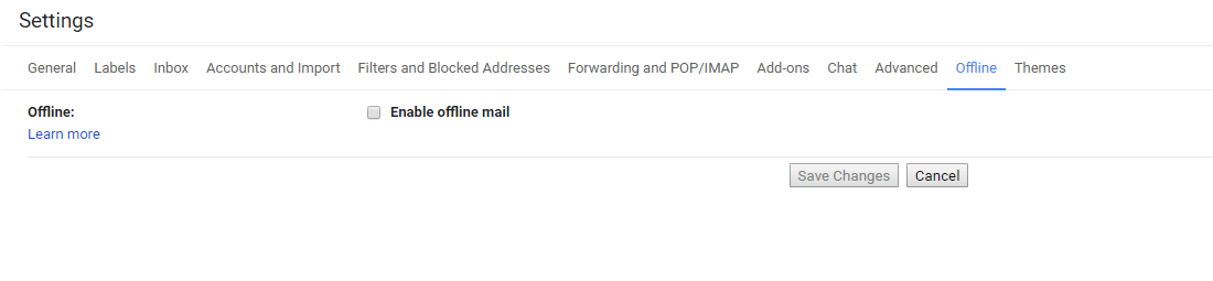 Mode Offline Gmail 1