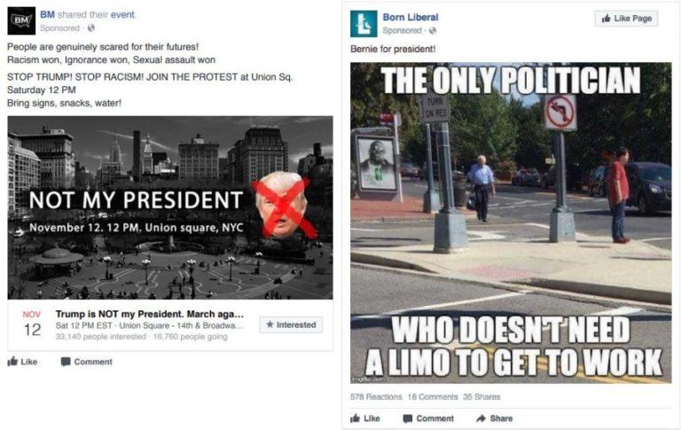 Russian Facebook Ads 2016 US Elections