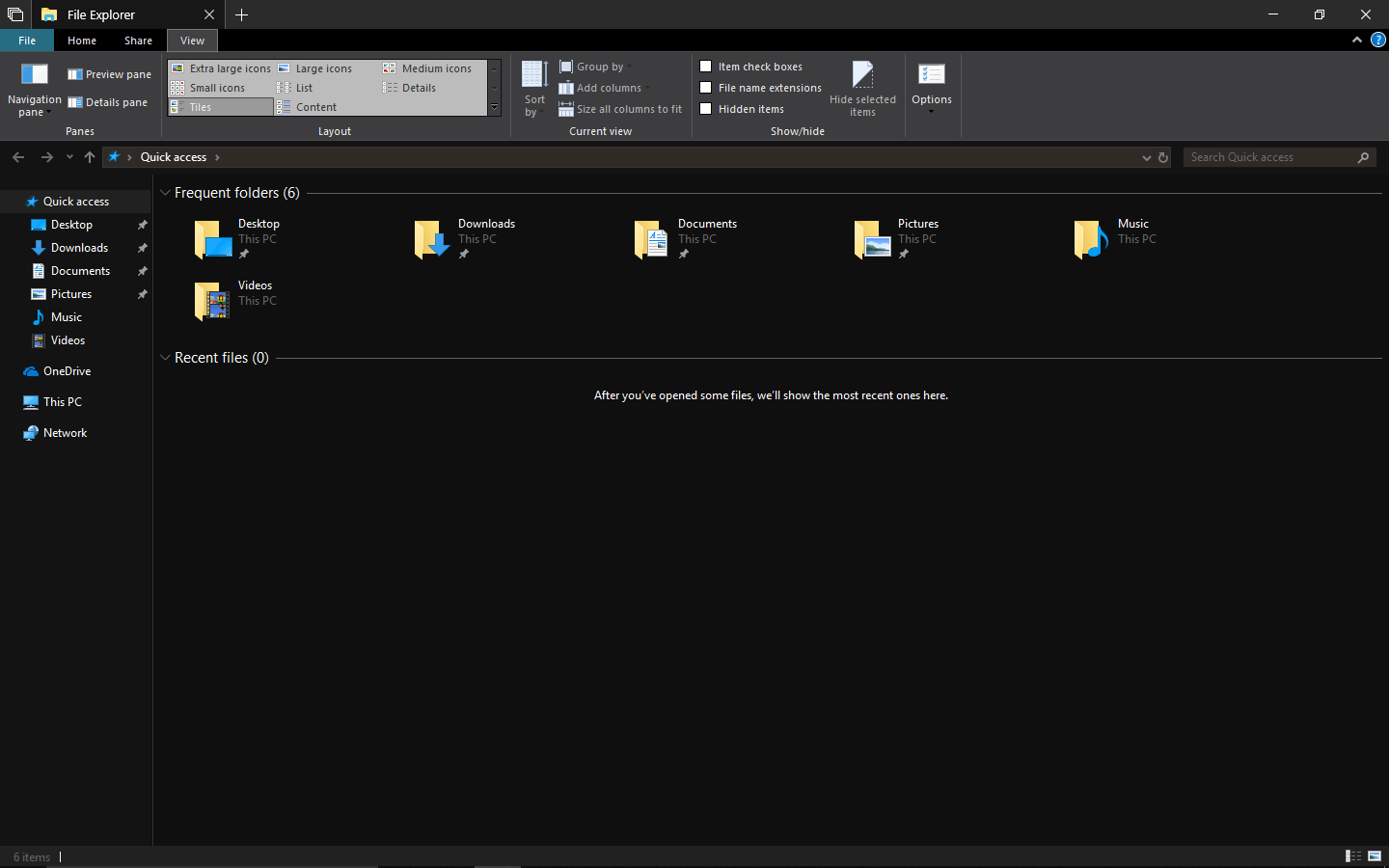 Windows 10 File Explorer Dark Mode Enable