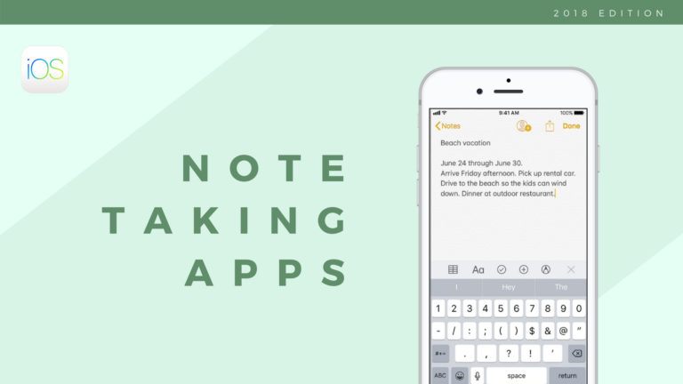 10 Best Note-Taking Apps For iPhones & iPads To Organise Notes Efficiently In 2019